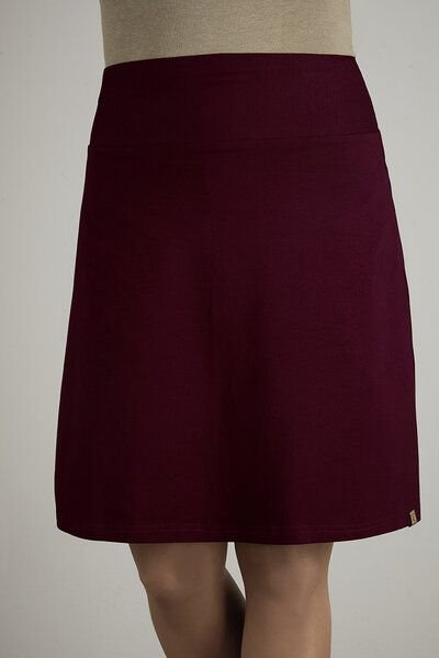 La Gitana Damen Rock A- Linie, „June“ mit elastischem Bündchen aus zertifiziertem Bio Baumwolljersey – fair & nachhaltig...