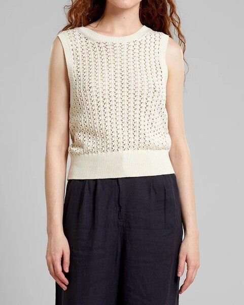 DEDICATED Oskarshamn Knit Top - Vanilla