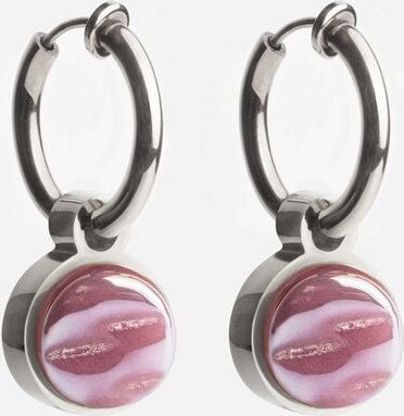 ALEXASCHA Silber Clip Creolen mit Anhänger | Mix & Match