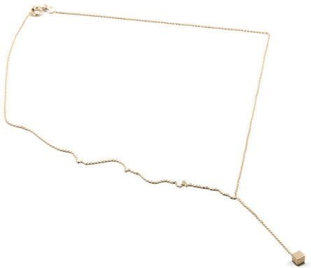 Thumbnail - Jonathan Radetz Jewellery Kette CUBE, Gold 585, 14 Karat, Länge 43 -46 cm, Würfel 4mm, Handmade in Germany