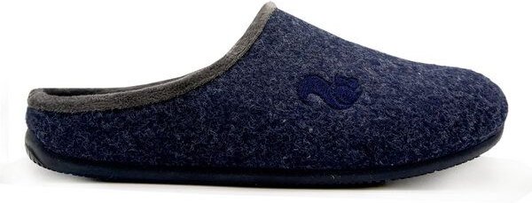 Veganer Slipper "thies ® PET Piping" aus weichem Filz