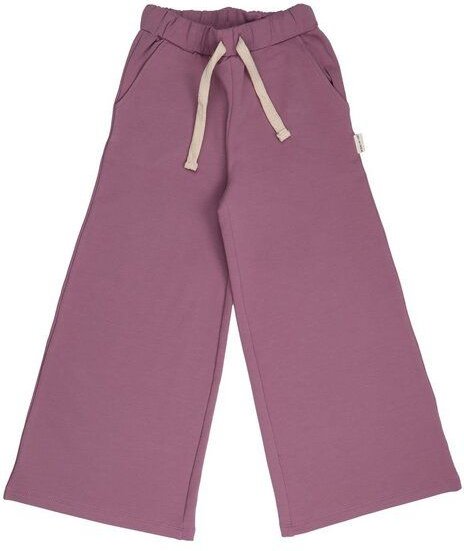 Kinder Schlaghose GOTS-zertifiziert aus Bio-Baumwolle, lila, weites Bein, elastischer Bund – Walkiddy, weich & bequem im...