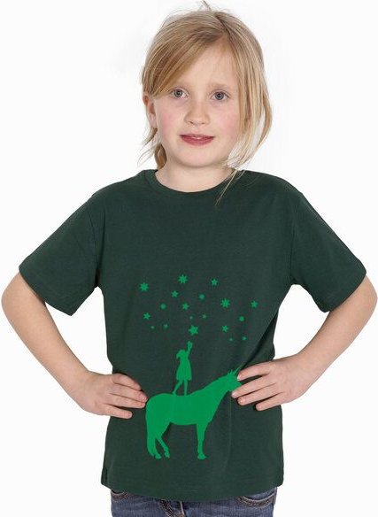 HANDGEDRUCKT "Wünsche" Kinder T-Shirt aus Biobaumwolle (kbA)