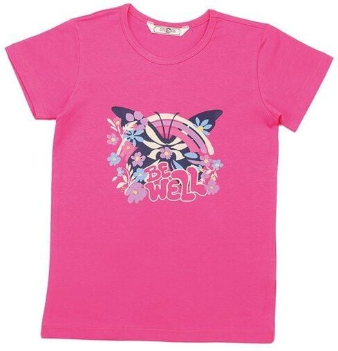 Cotokids Kinder T-Shirt GOTS-zertifiziert Bio-Baumwolle pink mit buntem Motiv-Print von Walkiddy Produktbeschreibung (≥ ...