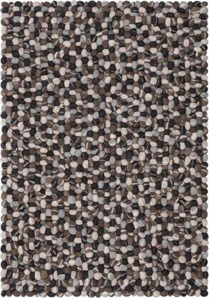 myfelt Filzkugelteppich rechteckig, 100% Schurwolle