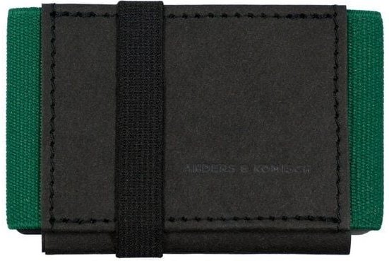 ANDERS & KOMISCH Kleines nachhaltiges Portemonnaie mit Münzfach "A&K MINI" Schwarz