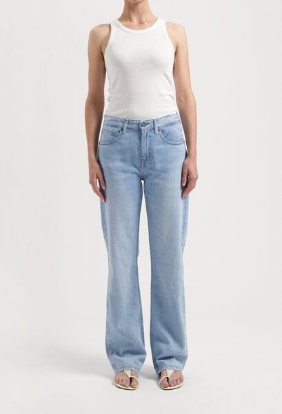 MUD Jeans Jamie Mid Loose Flow - Stone Vintage