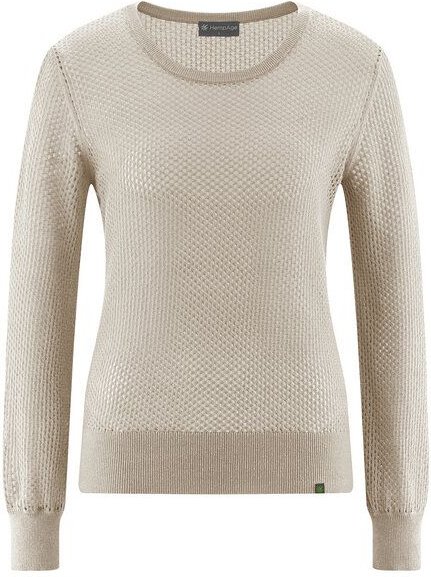 Thumbnail - HempAge Damen Lochstrick Pullover Hanf/Biobaumwolle