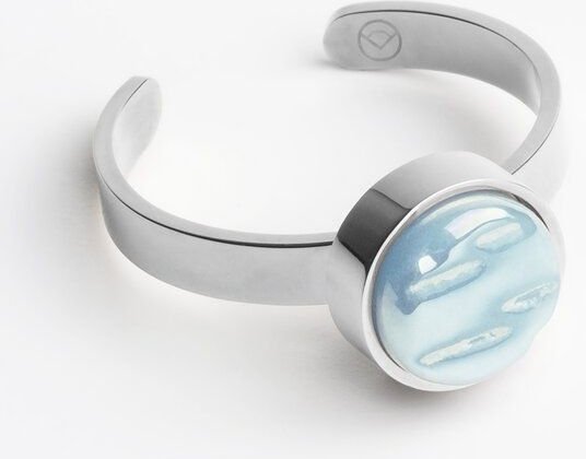 ALEXASCHA Größenverstellbarer Ring mit Stein | Silber