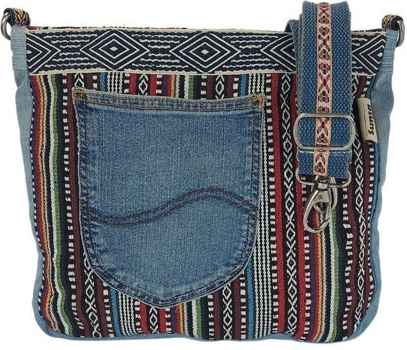 Sunsa Tasche Umhängetasche Jeans Schultertaschen Jeanstasche nachhaltige Crossbody