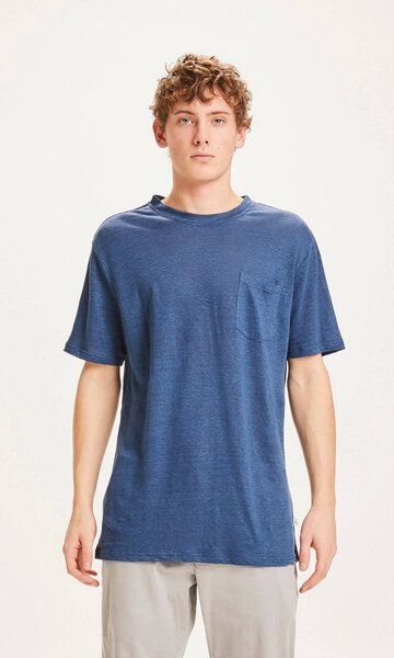 KnowledgeCotton Apparel Herren T-Shirt ALDER Linen Tee - GOTS/Vegan