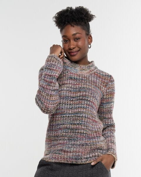 Alma & Lovis Multicolour Alpaka-Pullover mit Wendeseite | Change Wendepullover