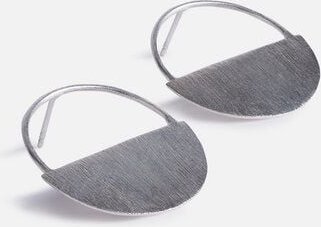 El Puente Ohrringe aus 925er Silber, gebürstet