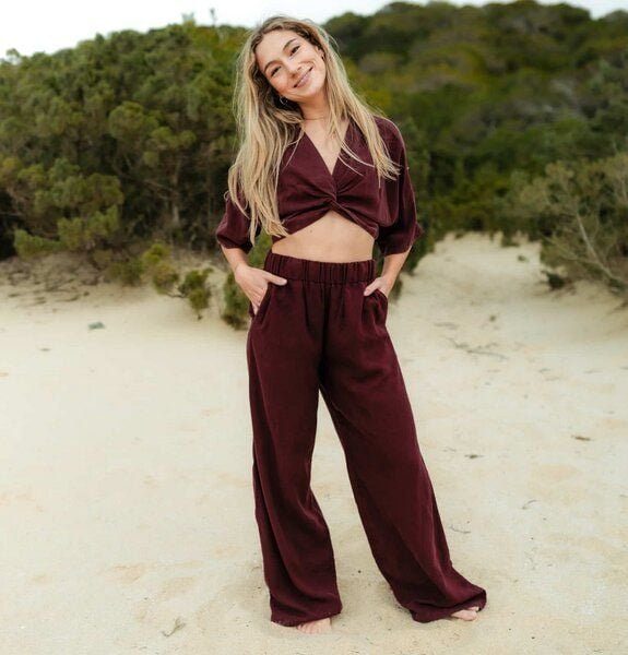 NORDLICHT Damen Palazzo Hose Nora aus 100% Tencel