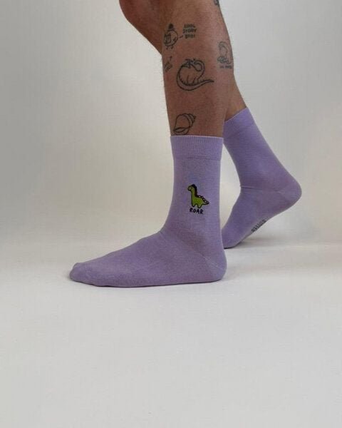 ettics STUDIO sock embroidery dino