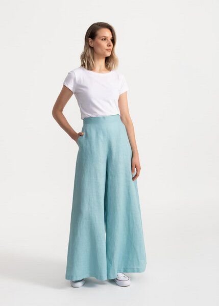 De IONESCU Die Damenhose „Palazzo“ aus 100 % Leinen