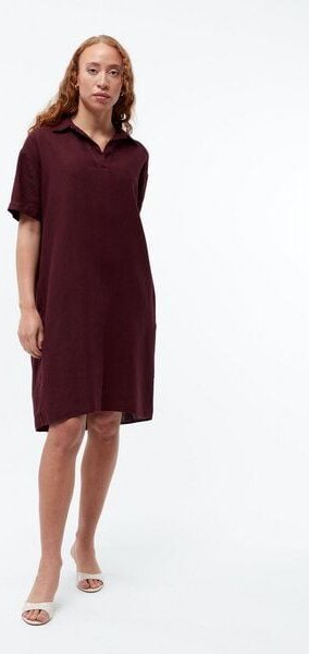 Givn Berlin Leinenkleid GBELAINE mit Polokragen