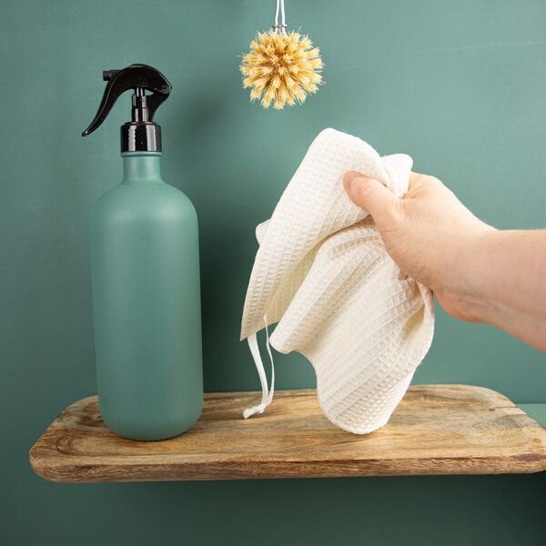 nahtur-design 3er Set Putzlappen aus Halbleinen Waffelpiquée