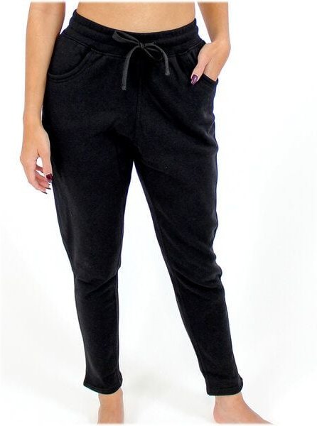 BAGHI Sweat Hose GOTS organic black mit tieferem Schritt