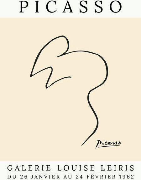 Photocircle Poster / Leinwandbild - Picasso Maus – beige