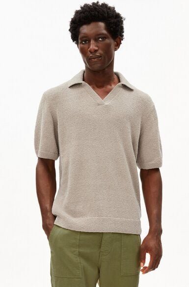 ARMEDANGELS BOUCLE Herren Polo aus Bio-Baumwoll Mix