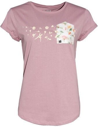 FÄDD Damen T-Shirt Rundhals aus Bio-Baumwolle "Blumenböhe BT" Rosa