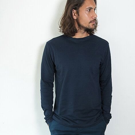 The Driftwood Tales Basic Piqué Langarm Tshirt