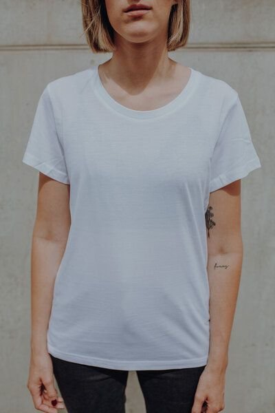 ilovemixtapes Frauen Basic Shirt aus Biobaumwolle Made in Portugal / ILP7