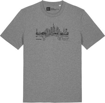 ilovemixtapes T-Shirt Frankfurt Skyline – Bio-Baumwolle, Fair Wear, Handbedruckt