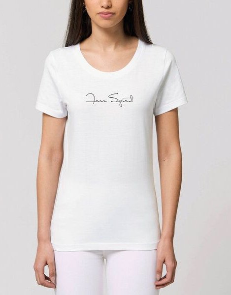 Human Family Bio Damen Rundhals T-Shirt "Amare - Free Spirit"