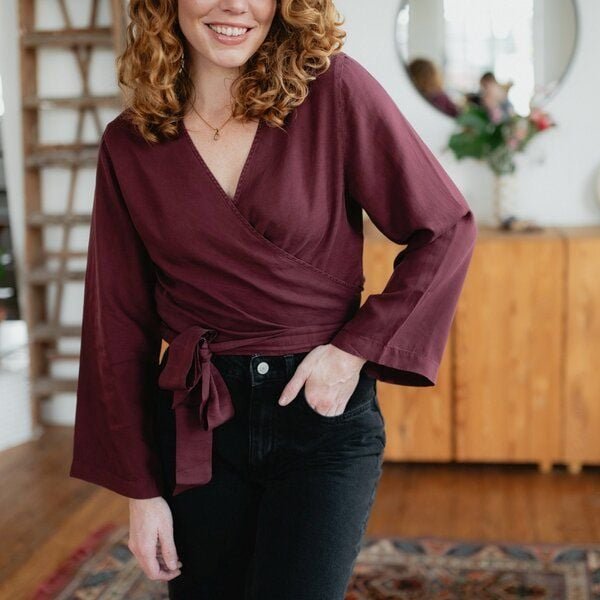 NORDLICHT Wickelbluse Joena aus 100% Tencel