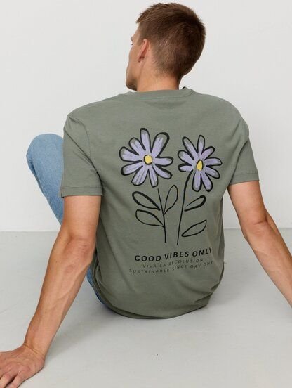 Herren T-Shirt aus Bio-Baumwolle - AGAVE GOOD VIBES - recolution