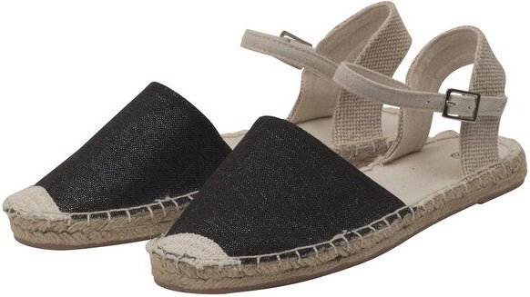 Thumbnail - Japanwelt Espadrilles Damen Espadrilles Riemchen Canvas offen Slipper Sommersandalen