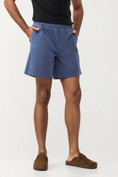 Givn Berlin Shorts GBLAURIN aus Bio-Baumwolle mit elastischem Bund - Steel Blue