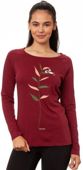 FellHerz Damen Raglan Longsleeve Booklover chestnut Bio Fair Vegan