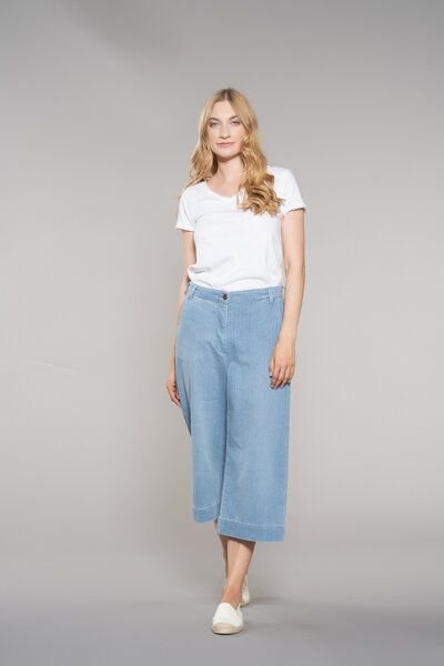 Feuervogl fv-Fred:rika | Weites Bein | Hohe Taille | Culotte Jeans | Hyperflex