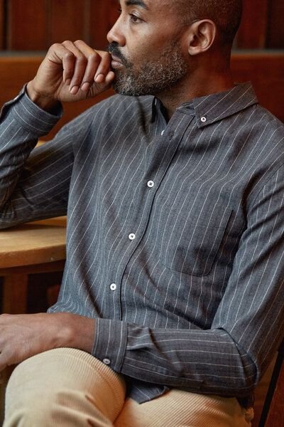 About Companions Button-Down Hemd KEN aus Bio-Baumwollflannell