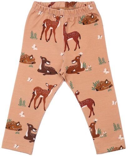 Leggings Bio-Baumwolle Rosa Baby Walkiddy - Nachhaltige, hautfreundliche und GOTS-zertifizierte Baby-Deers-Muster für um...