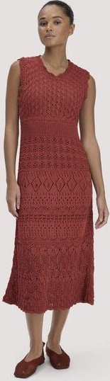 hessnatur Strick Kleid Midi aus reiner Bio-Baumwolle