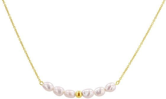 Eppi Silberne Halskette mit Perlen Angela