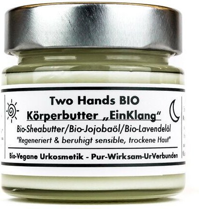Two Hands BIO Körperbutter „EinKlang“ mit Bio-Lavendel & Bio-Zitronenmyrte - für Gesicht & Körper - Bio Vegan