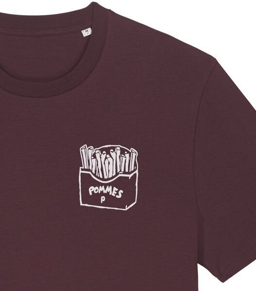 päfjes Pommes / Honigdachs mag Pommes Frittes - Fair Wear Unisex Männer Bio T-Shirt