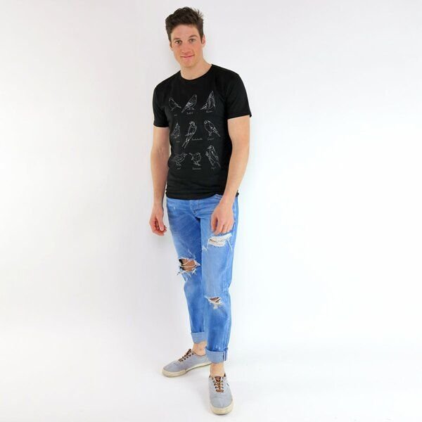 GARY MASH Shirt Birds aus Biobaumwolle