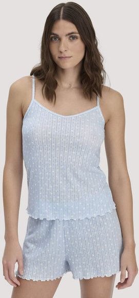 hessnatur Spaghetti Top Regular PURE POINTELLE aus reiner Bio-Baumwolle