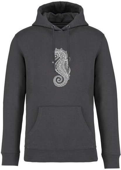 Brandless Basic Bio Unisex Hoody Nr. 4 Seepferd 350g/m²
