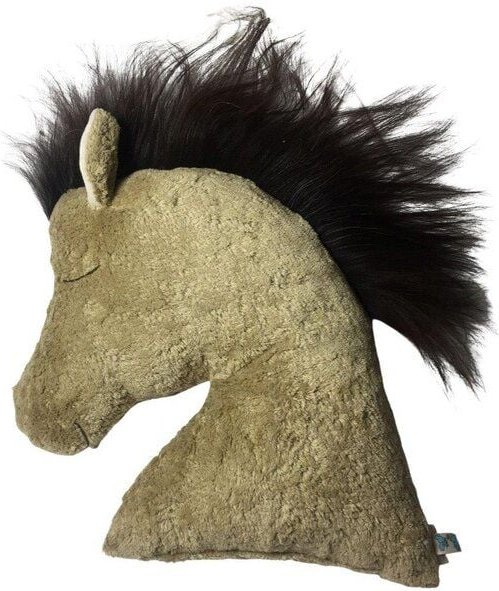 Pat und Patty Bio/ Öko Kuschelkissen Pferdekopf aus 100 % Baumwolle kbA