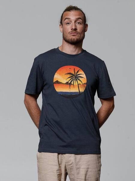 watapparel T-Shirt Unisex Sunset on palm beach