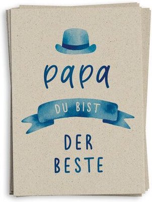 matabooks® A6 Grußkarte/Klappkarte aus nachhaltigem Graspapier