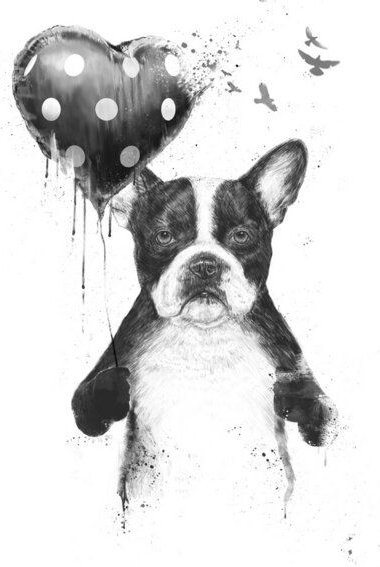 Photocircle Poster / Leinwandbild - My heart goes boom