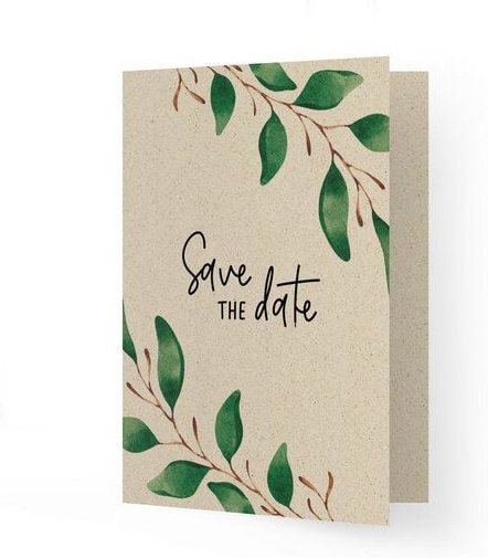 matabooks® A6 Einladungskarte aus nachhaltigem Graspapier – Einladung